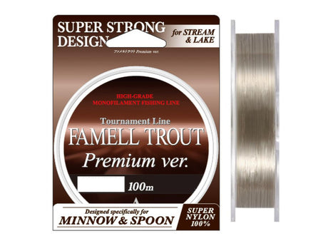 Yamatoyo Famell Trout Premium ver. 100m #1 6lb Titanium Brown