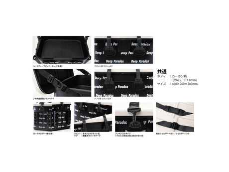 【EMS Shipping Only】Rodio Craft RC Carbon Tackle Bag 2024 EHBB-40RC #Black